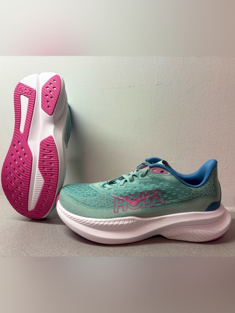 Hoka 🌴🦜 Mach 6 Tropical Running Shoes Sneakers Wmns Size 9.5 9.5B 1147834-JTL - Picture 2 of 6